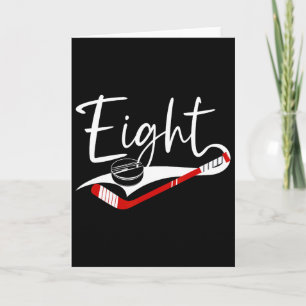8th Birthday Ice Hockey Boy 8 Year Old Ice Hockey  Card