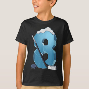 8th Birthday Ice Hockey T-shirt.png  T-Shirt