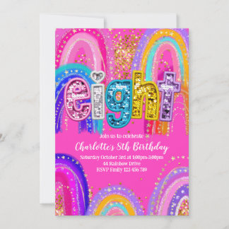 8th Birthday Invitations