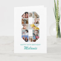 8th Birthday Number 8 Photo Collage Personalised