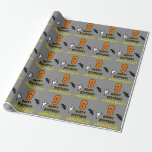 8th Birthday: Spooky Halloween Theme   Custom Name Wrapping Paper<br><div class="desc">This spooky and scary Hallowe'en birthday themed wrapping paper design features a large number "8" and the message "HAPPY BIRTHDAY, ", plus a customisable name. There are also depictions of a bat and a ghost on the front. Wrapping paper like this might be a fun way of wrapping gifts or...</div>