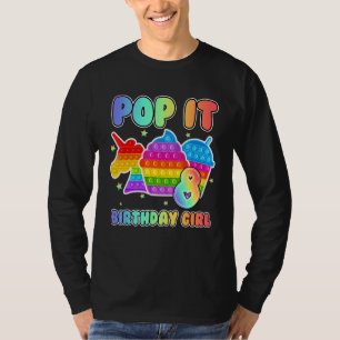 8th Birthday Unicorn Fidget Pop It Birthday Girl K T-Shirt