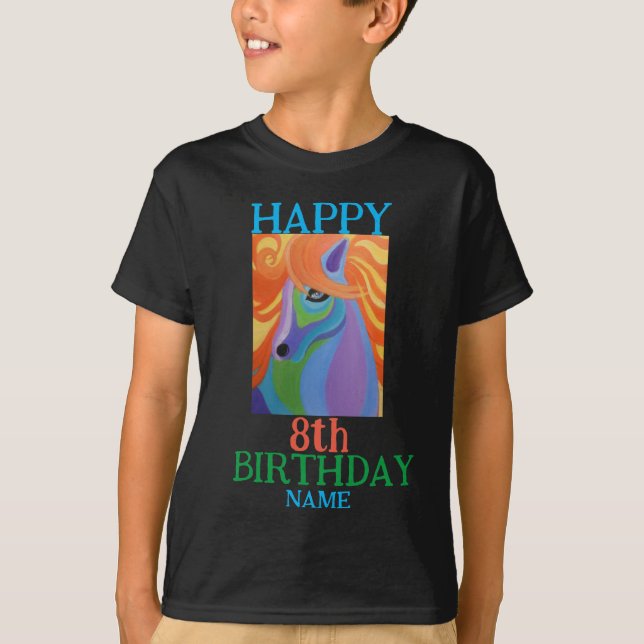 8th BirthdayKids' Basic T-Shirt (Front)