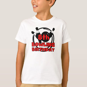 8th Bowling Birthday T-Shirt
