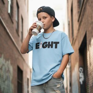 8th Bowling Birthday T-Shirt Kids Age Eight