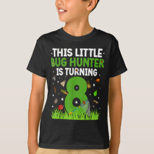 8th Bug Birthday Party Eight Year Old Bugs Birthda T-Shirt