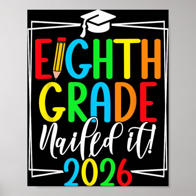 8th Grade 2026 Middle School Graduation _2  Poster (Front)