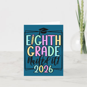8th grade 2026 middle school graduation card