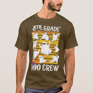 8th Grade Boo Crew Teacher Student Team Spooky Bab T-Shirt