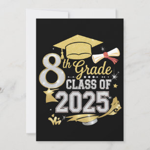 8th Grade Class Of 2025 Graduate Graduation Invitation