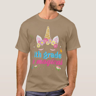 8th Grade Is Magical Unicorn Girl Back To School E T-Shirt