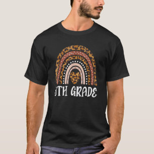 8th Grade Leopard Rainbow Kids Teachers Field Day  T-Shirt