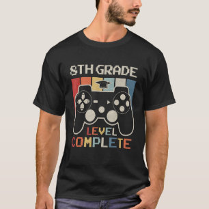 8th Grade Level Complete Game Controller Last Day  T-Shirt