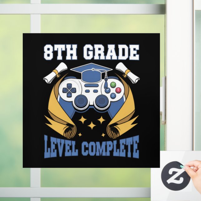 8th Grade Level Complete Gaming Gamer Graduation (Home)