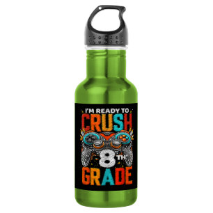 8th Grade Level Unlocked Game On Back To School  532 Ml Water Bottle