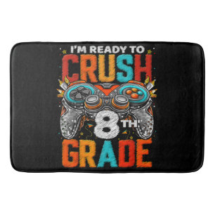 8th Grade Level Unlocked Game On Back To School Bath Mat