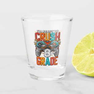8th Grade Level Unlocked Game On Back To School Shot Glass