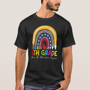 8th Grade Rainbow Teacher Team Second Grade Squad  T-Shirt