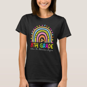 8th Grade Rainbow Teacher Team Second Grade Squad  T-Shirt