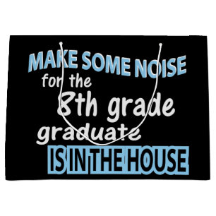 8th Grade School Graduate Congratulations Large Gift Bag