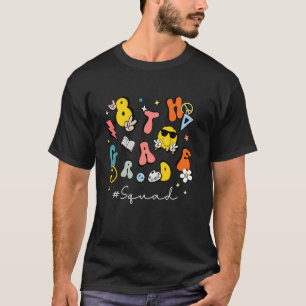8th Grade Squad 1st Day Teacher Student Retro Back T-Shirt