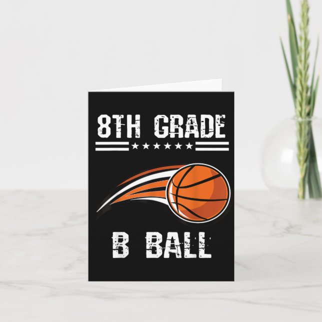 8th Grade Students Basball Design Card (Front)