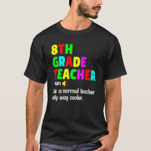 8th Grade Teacher Definition Happy First Day Of Sc T-Shirt