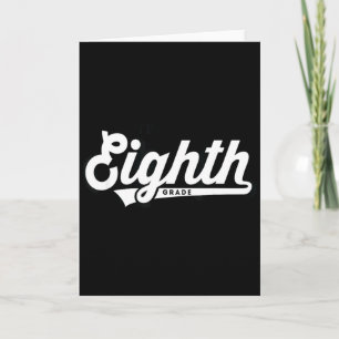 8th Grade Team School Teacher Eighth Baseball Styl Card