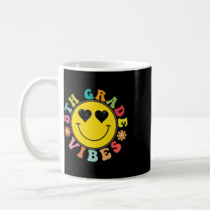 8th Grade Vibes Happy Face Smile Gift Ck To School Coffee Mug
