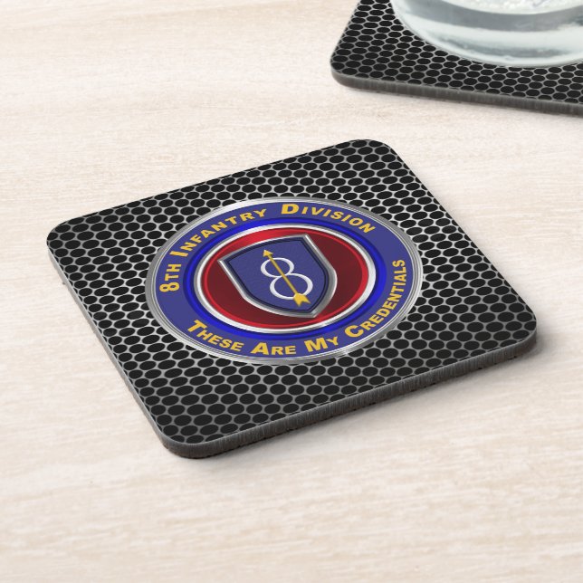 8th Infantry Division Coaster (Left Side)
