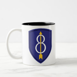 8th Infantry Division Two-Tone Coffee Mug