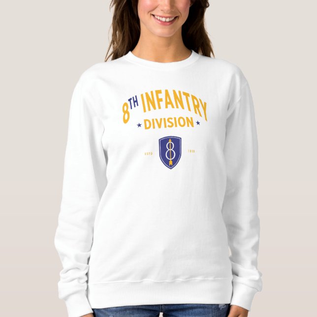 8th Infantry Division - United States Military Sweatshirt (Front)