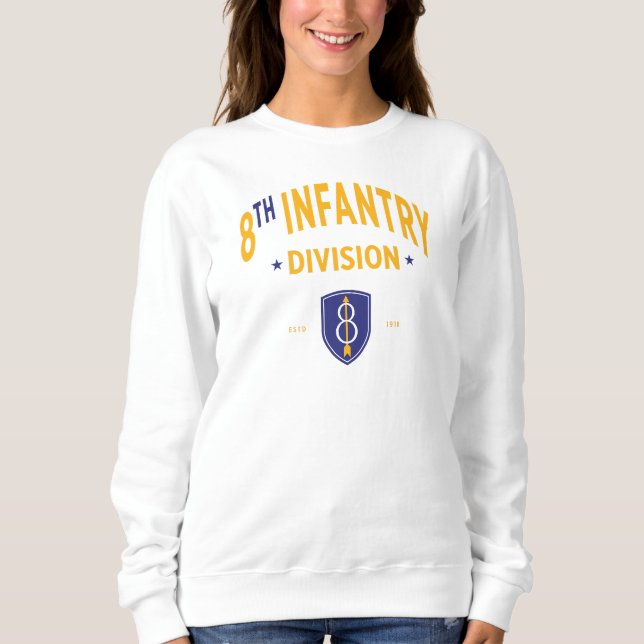 8th Infantry Division - United States Military Sweatshirt (Front)