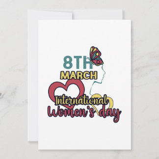 8th March International Women's Day  Invitation