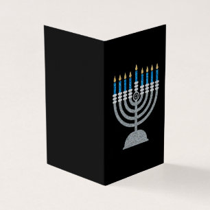 8th Night of Hanukkah Glitter Cards 25pk