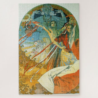 8th Sokol Festival by Alphonse Mucha Jigsaw Puzzle