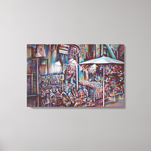 8th Street Rings Canvas Print