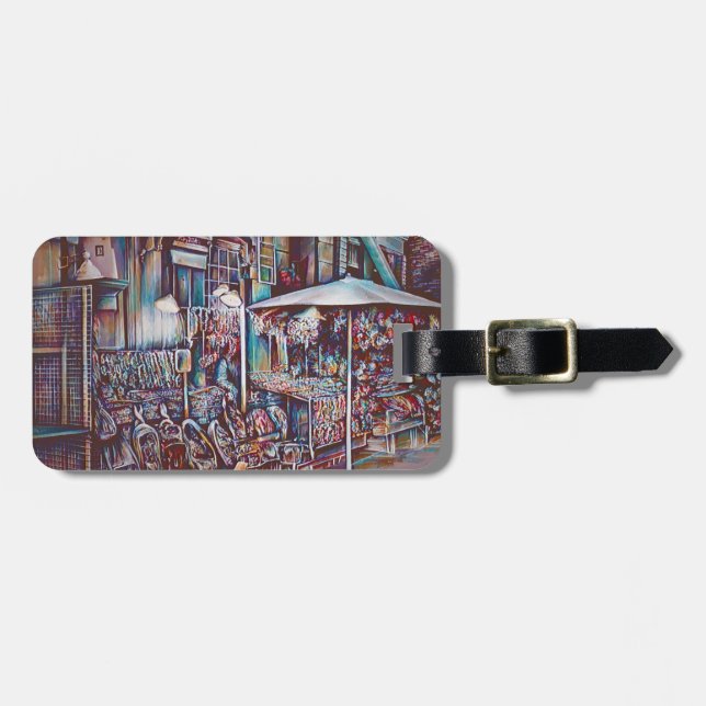 8th Street Rings Luggage Tag (Front Horizontal)