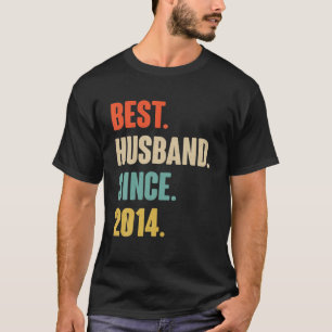 8Th Wedding Aniversary Gift For Him Best Husband S T-Shirt