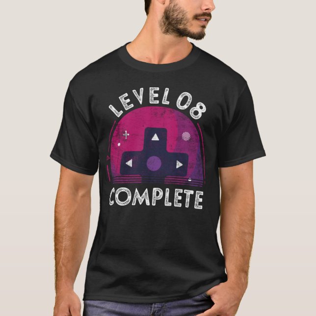 8th Wedding Anniversary Gifts Level 8 Complete Gam T-Shirt (Front)