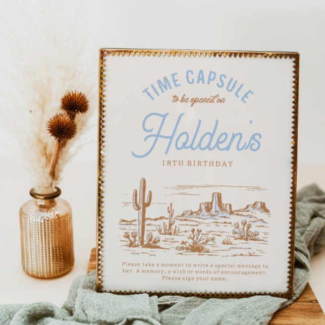 8x10 Cowboy Time Capsule Sign (Creator Uploaded)