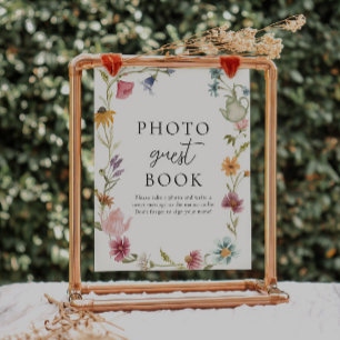 8x10 Floral Tea Guestbook Sign