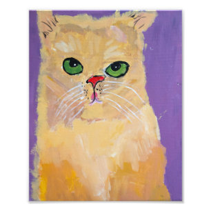 8x10 Ginger Cat Print