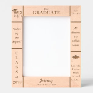 8x10 Graduate Class of Custom Name Year Portrait Etched Frames