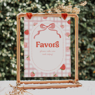 8x10 Inch Berry Party Favors Sign