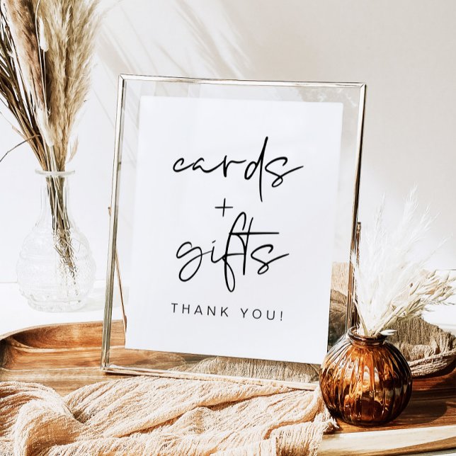 8x10" Modern Minimalist Cards & Gifts Sign (Creator Uploaded)