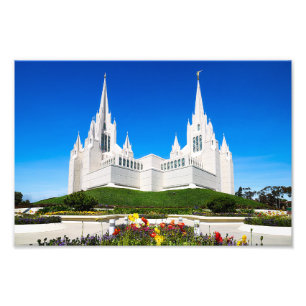 8X10 Photo of he San Diego LDS Temple Print