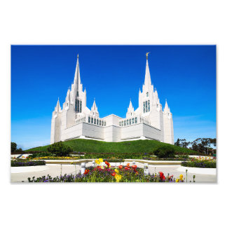 8X10 Photo of he San Diego LDS Temple Print