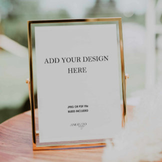 8x10" Poster Portrait Wedding Sign Printing
