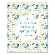 8x10 Print - Quote about Kindness